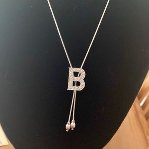 Necklace with the letter B